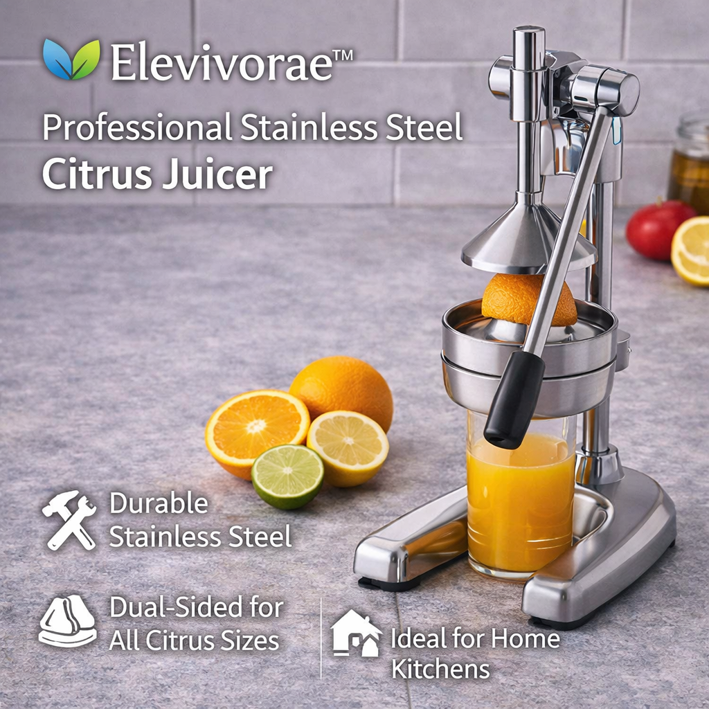 Elevivorae™ Professional Stainless Steel Citrus Juicer